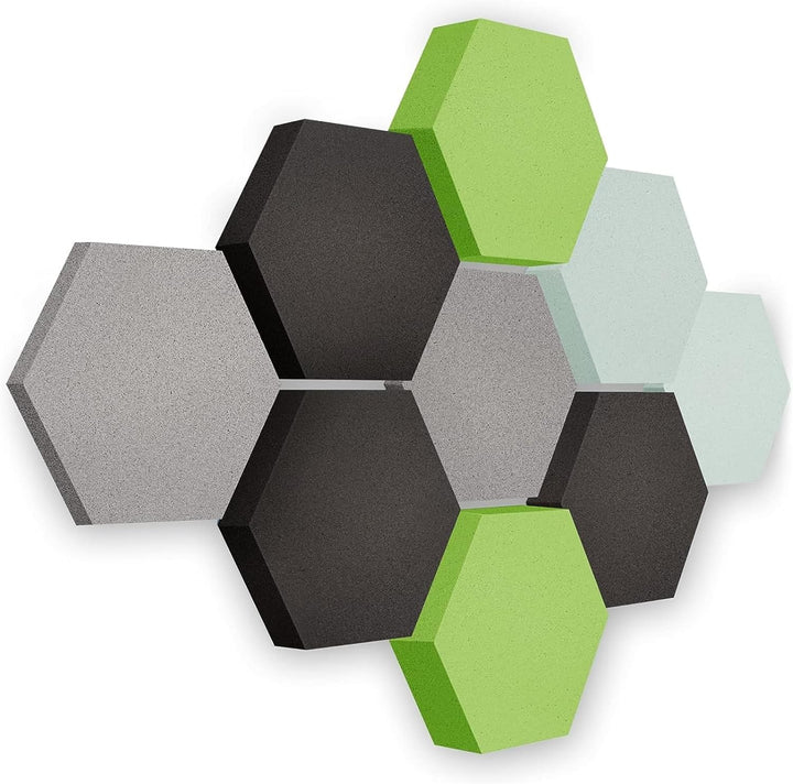 platino24 Akustikpaneele 9 Elemente Edition LOFT 3D I Ø 300mm Akustikplatten Schalldämmung Wand & De