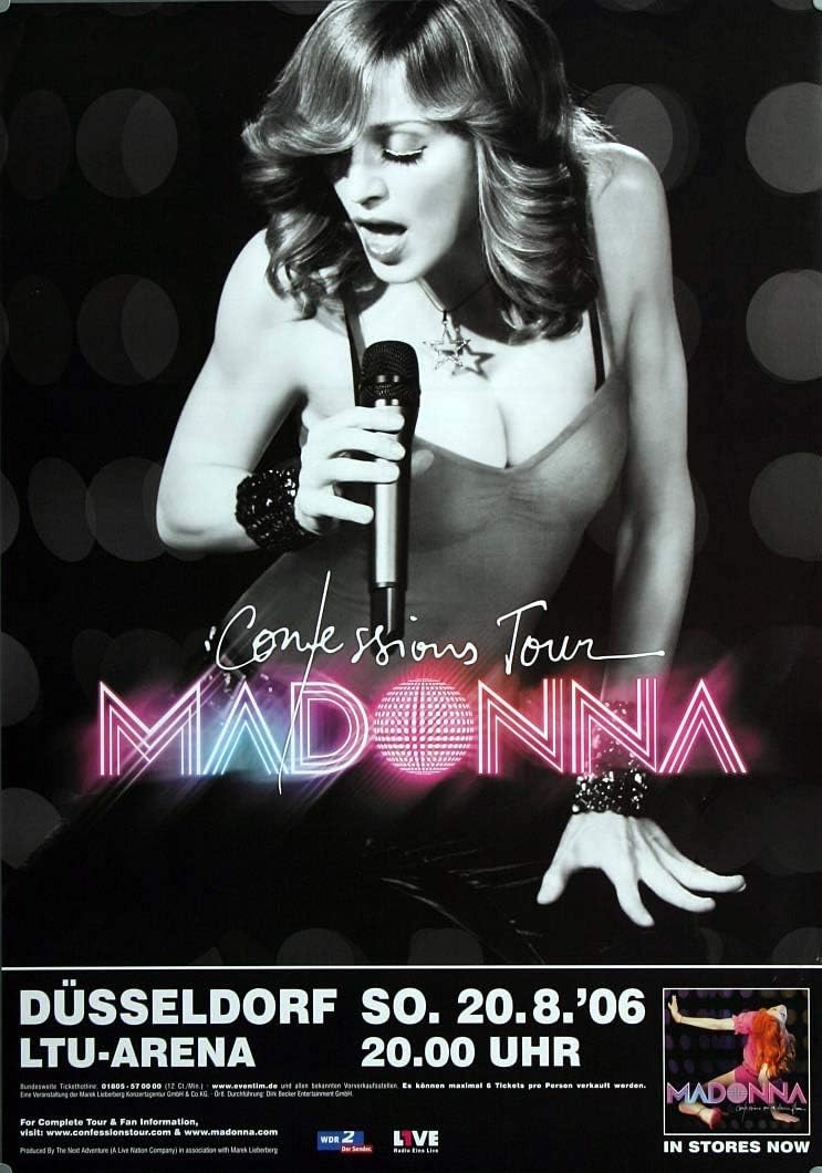 Madonna - Confessions DÜ, düsseldorf 2006 » Konzertplakat/Premium Poster | Live Konzert Veranstaltun