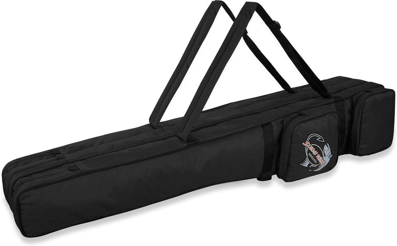 normani Allround Rutentaschen Rutenfutteral 150 cm mit 3 Innen-Fächer für 6 Ruten Anglertasche und 4