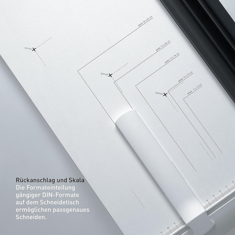 IDEAL 1142 Schneidemaschine, Hebelschneider, Papierschneider bis DIN A3, Tischgrösse 250 x 430 mm, S