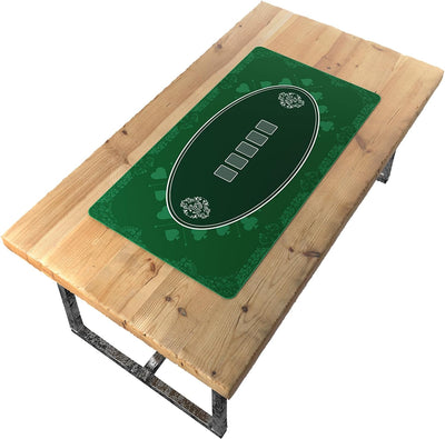 Bullets Playing Cards Designer Pokermatte grün in 100 x 60cm - für den eigenen Pokertisch - Deluxe P