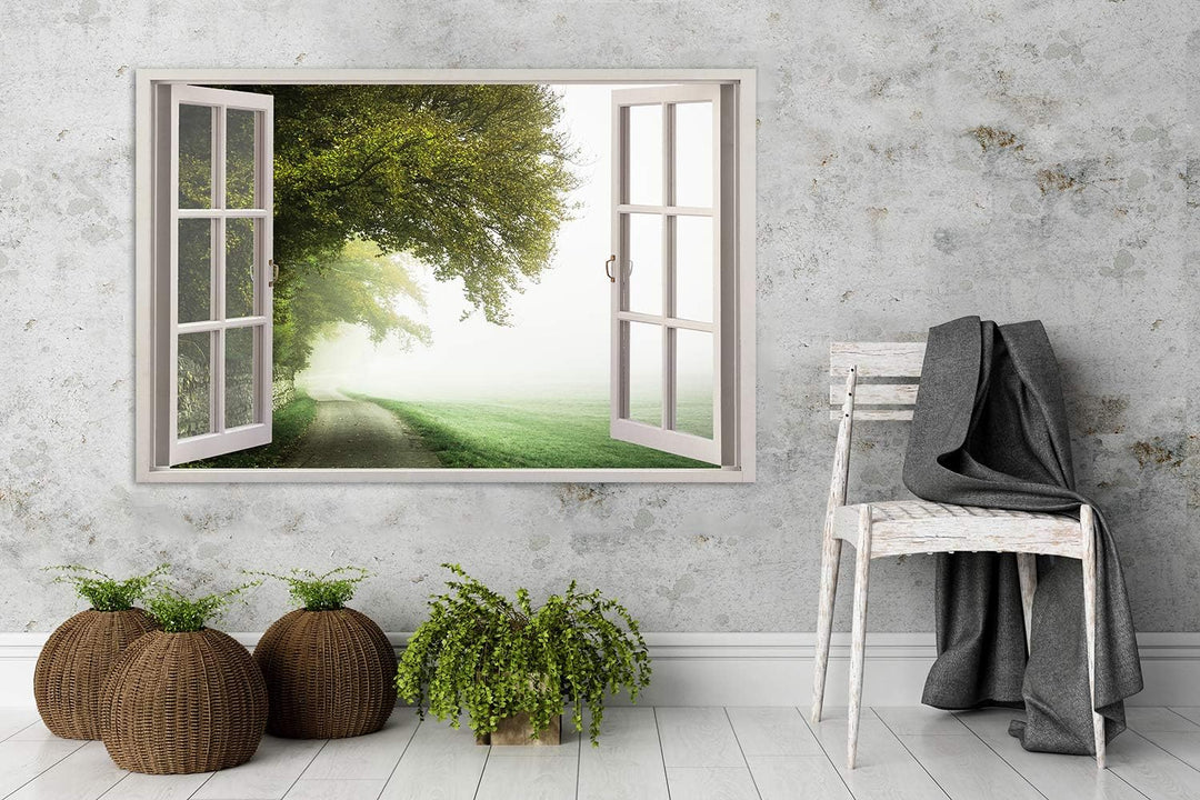 Feeby - Wandbilder Wohnzimmer 90x60 cm, Deko Paneel Bilder, Bilder für Schlafzimmer, Echter Gemalter