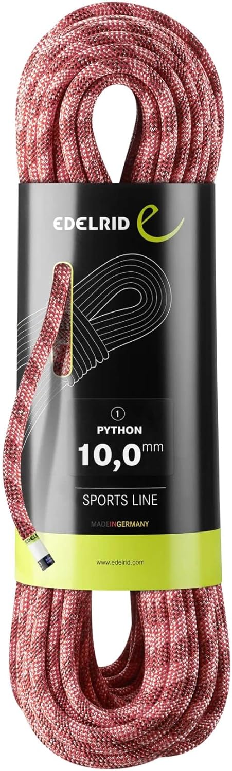 Edelrid Python Seil 10,0mm x 70m rot Red (200) 70m, Red (200) 70m