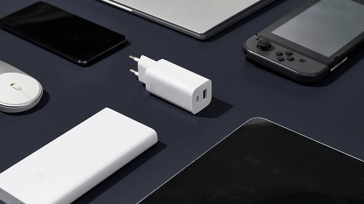 Xiaomi Mi 65W Fast Charger USB-C + USB-A Ladegerät für Smartphone, Tablet, Notebook UVM. (65 Watt, G