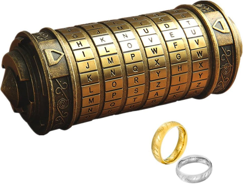 Da Vinci Code Mini Cryptex Rätsel und Puzzle für Weihnachten, Valentinstag und Geburtstag Freunde un