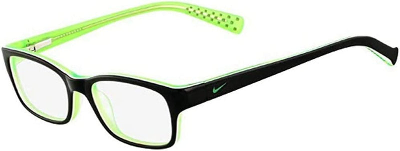Nike Herren 5513 001 49 Brillengestelle, Schwarz (Black/Green/Crystal)