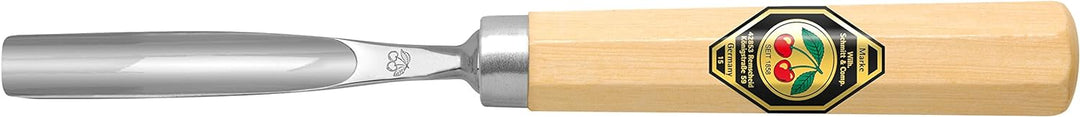 "KIRSCHEN" Werkzeuge 3217008 | Kerbschnitzbeitel mit Weissbuchenheft Stich 8, gebogen & mittlerer Hö