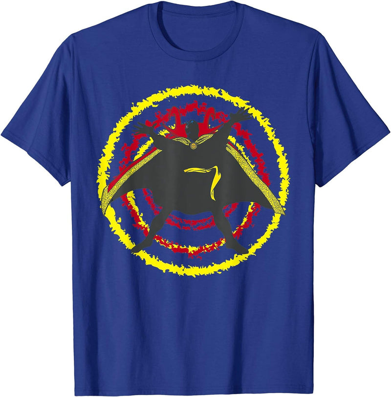 Mens Marvel Doctor Strange Time Warp Silhouette Graphic T-Shirt 2XL Cranberry