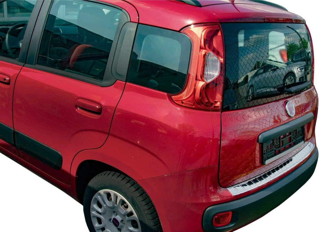 Ladekantenschutz Edelstahl CHROM kompatibel für FIAT PANDA | 312/319 ab 2012 | mit Abkantung | premi