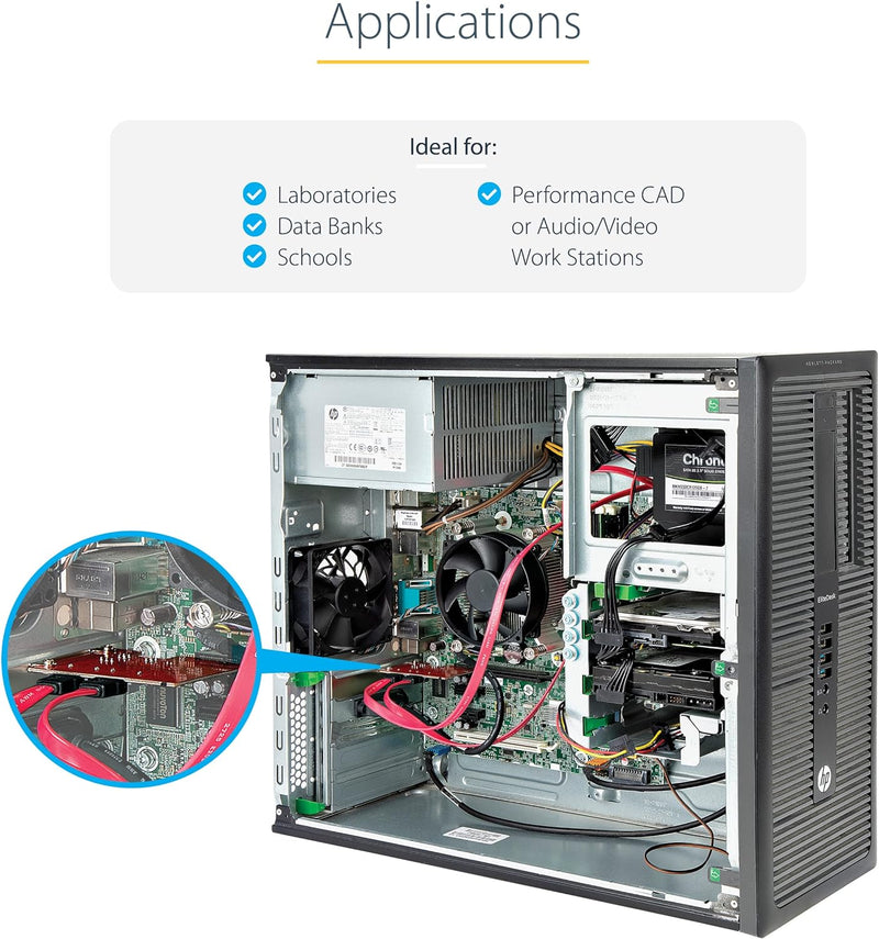 StarTech.com 2 Port PCIe SATA RAID Kontroller - PCIe SATA Hardware RAID Controller - PCIe Festplatte