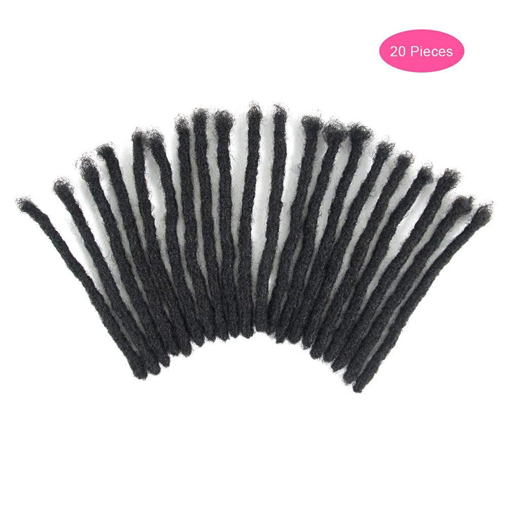 Permanent Echthaar Dreadlock Extensions 20 Stränge Handgemachte Crochet Real Hair Loc Extensions (8
