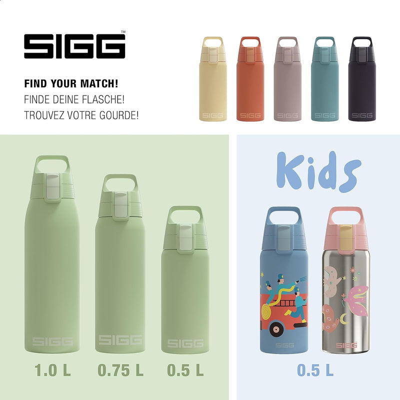 SIGG - Isolierte Trinkflasche - Shield Therm One Eco Green - Für kohlensäurehaltige Getränke geeigne