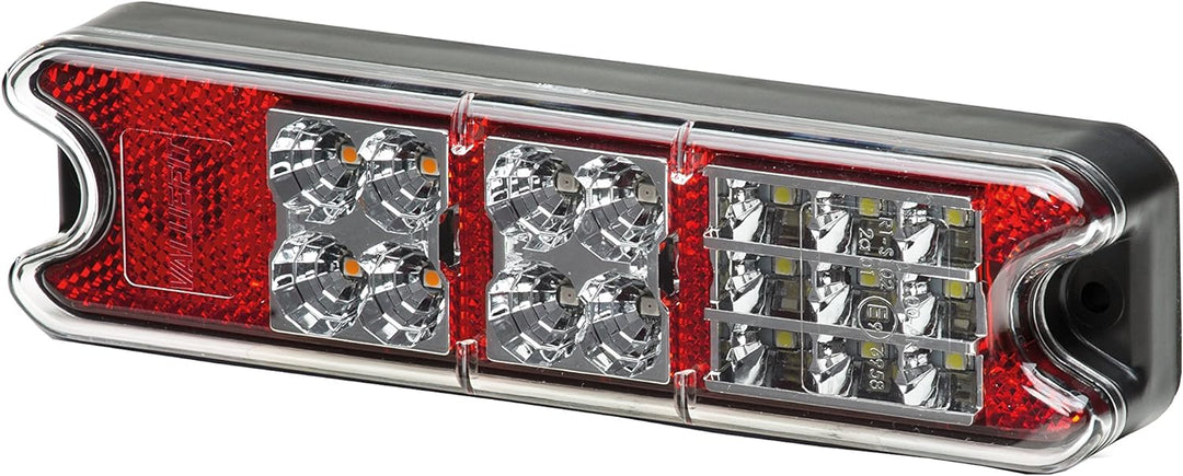HELLA - Heckleuchte - Valuefit - LED - 24/12V - Anbau/geschraubt - Lichtscheibenfarbe: rot/glasklar