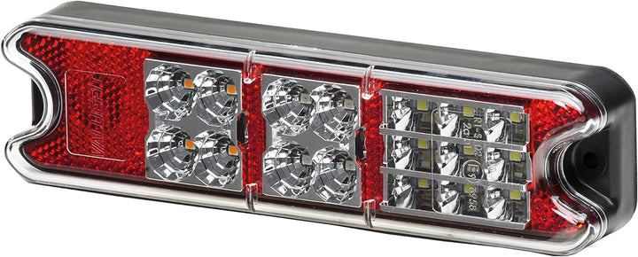 HELLA - Heckleuchte - Valuefit - LED - 24/12V - Anbau/geschraubt - Lichtscheibenfarbe: rot/glasklar