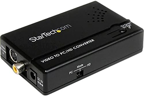 StarTech.com Composite und S-Video auf VGA Video Konverter mit Scaler - VGA zu RCA (YPbPr) Adapter -