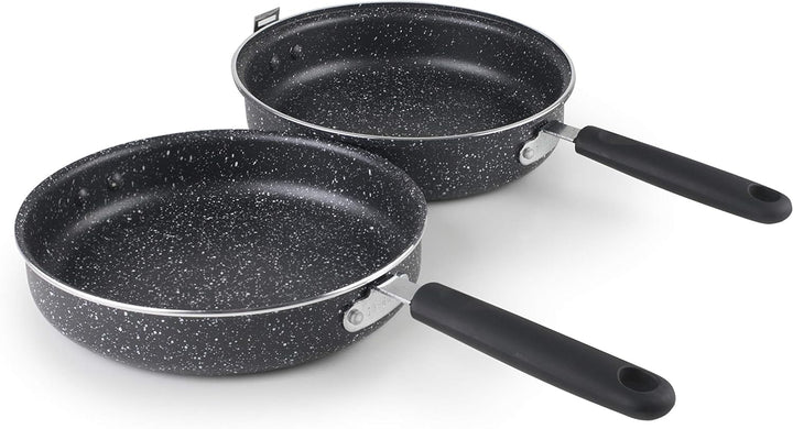 Ibili 441020 Omelettpfanne Natura Aluminium schwarz 20 cm 20 x 20 x 7 cm, 20 x 20 x 7 cm