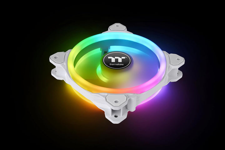 Thermaltake SWAFAN 14 RGB Radiator Fan TT Premium Edition White 3 Pack Weiss 140mm, Weiss 140mm