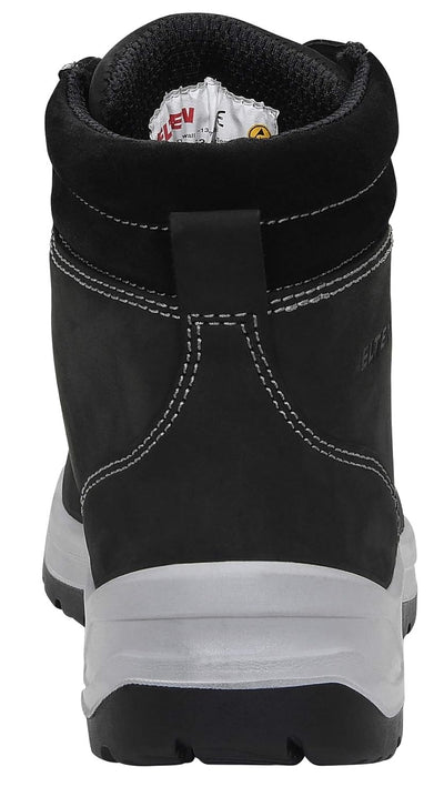 ELTEN Sicherheitsschuhe LILLY black Mid ESD S3, Damen, Lederschuh, robust, leicht, Schwarz, Stahlkap