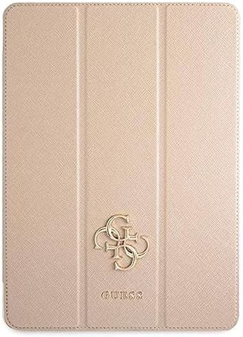 Guess GUIC12PUSASGO Buchcover für iPad 12,9" 2021 golden Saffiano Collection