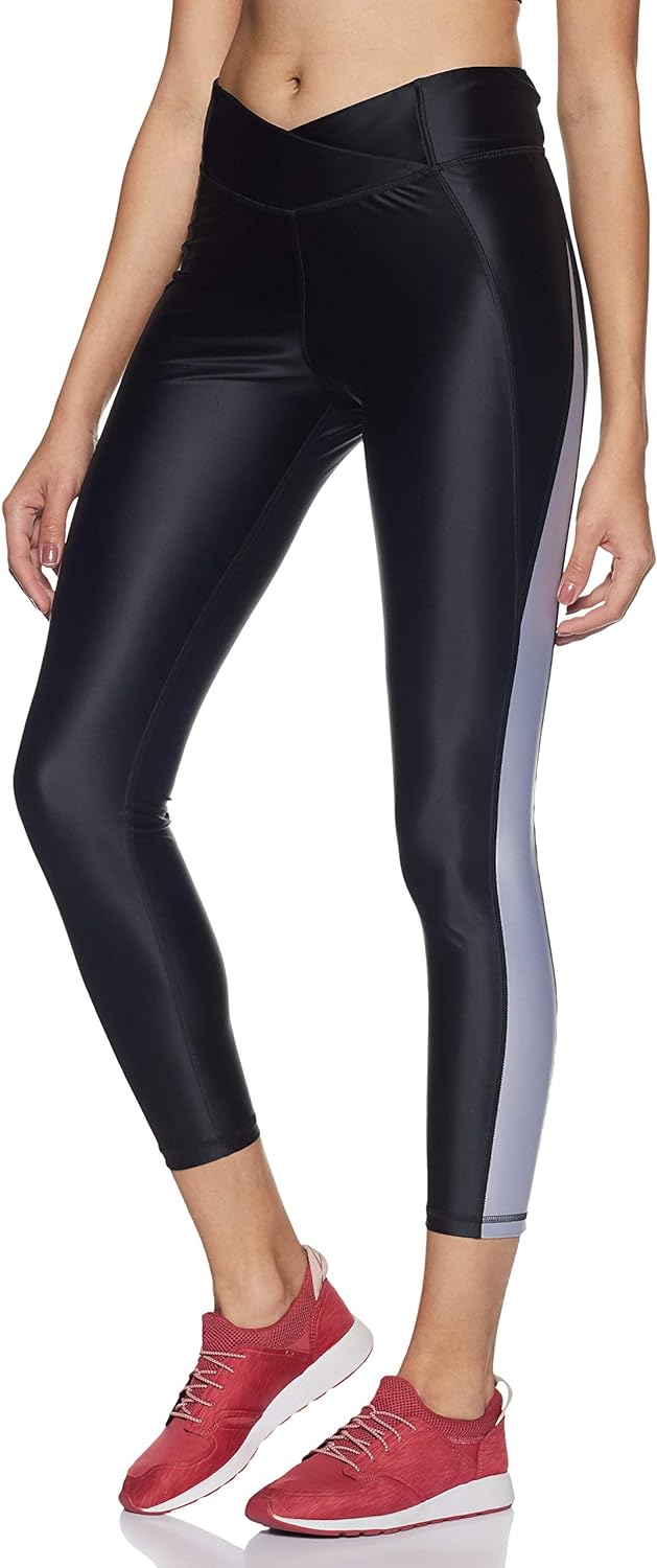 Reebok Damen Sh Highrise Tight-shinyly Netze XL Schwarz, XL Schwarz