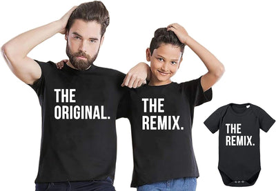 Original Remix - Partner - T-Shirt Papa Vater Sohn Kind Baby Strampler Body Partnerlook
