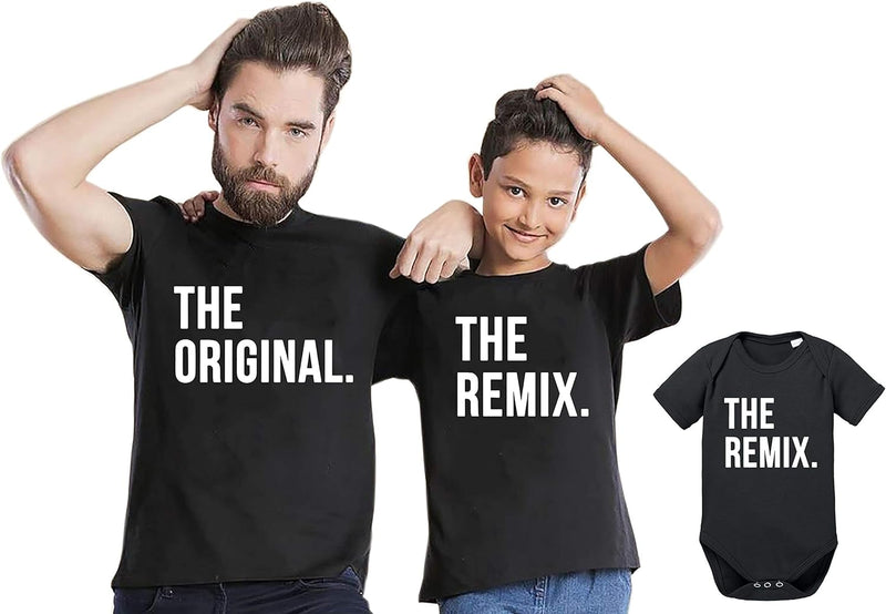 Original Remix - Partner - T-Shirt Papa Vater Sohn Kind Baby Strampler Body Partnerlook