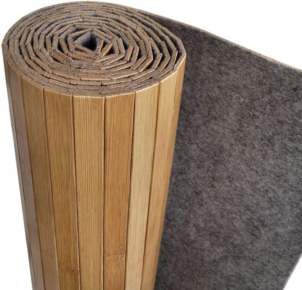 Tidyard Bambus Raumteiler Trennwand Paravent Bambus-Sichtschutz Wand 250 × 165 cm,Stellwand Raumtren