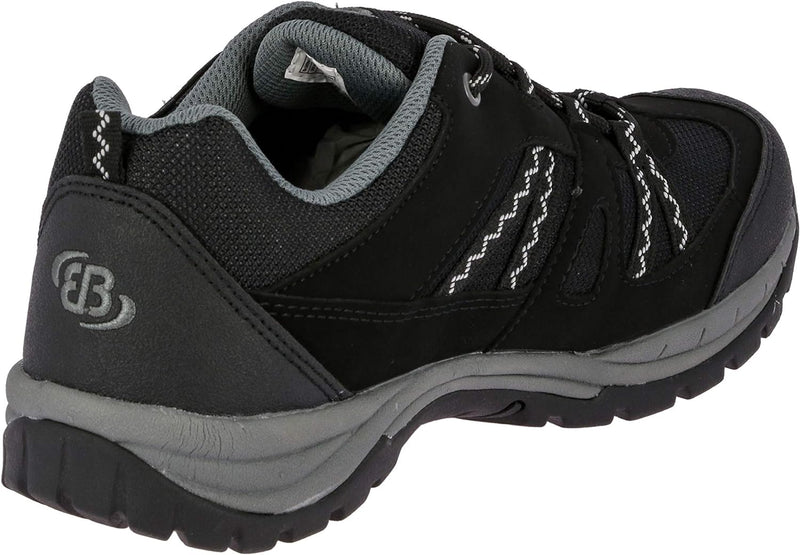 Brütting Unisex Fresno Trekking-& Wanderhalbschuhe 43 EU Schwarz Grau, 43 EU Schwarz Grau