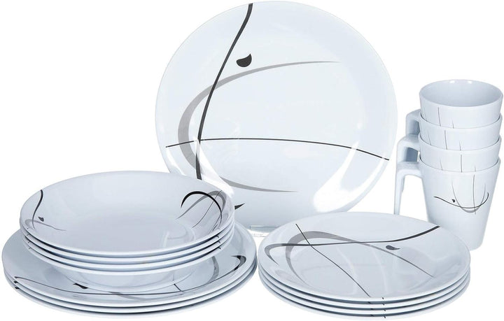 BRUNNER All Inclusive Teller aus Melamin Serenade - 16-tellig