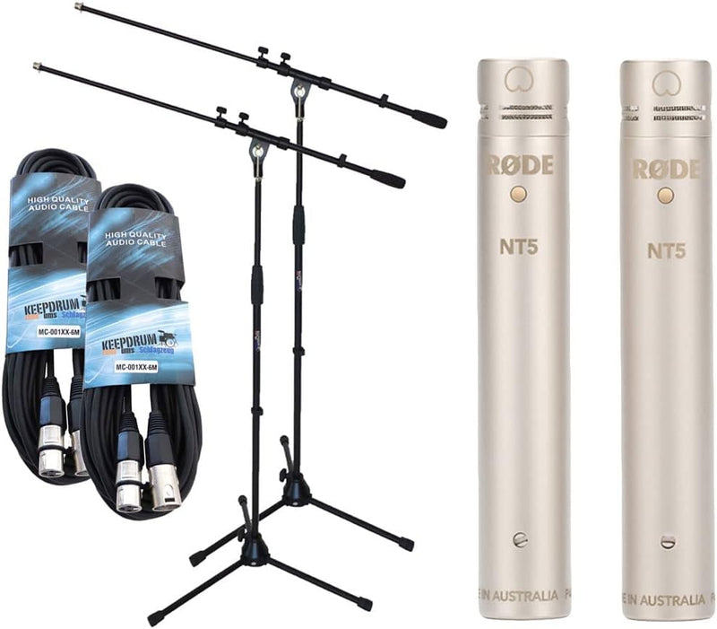 Rode NT5 MP Mikrofon-Set + 2X keepdrum Stativ + 2X keepdrum XLR-Kabel