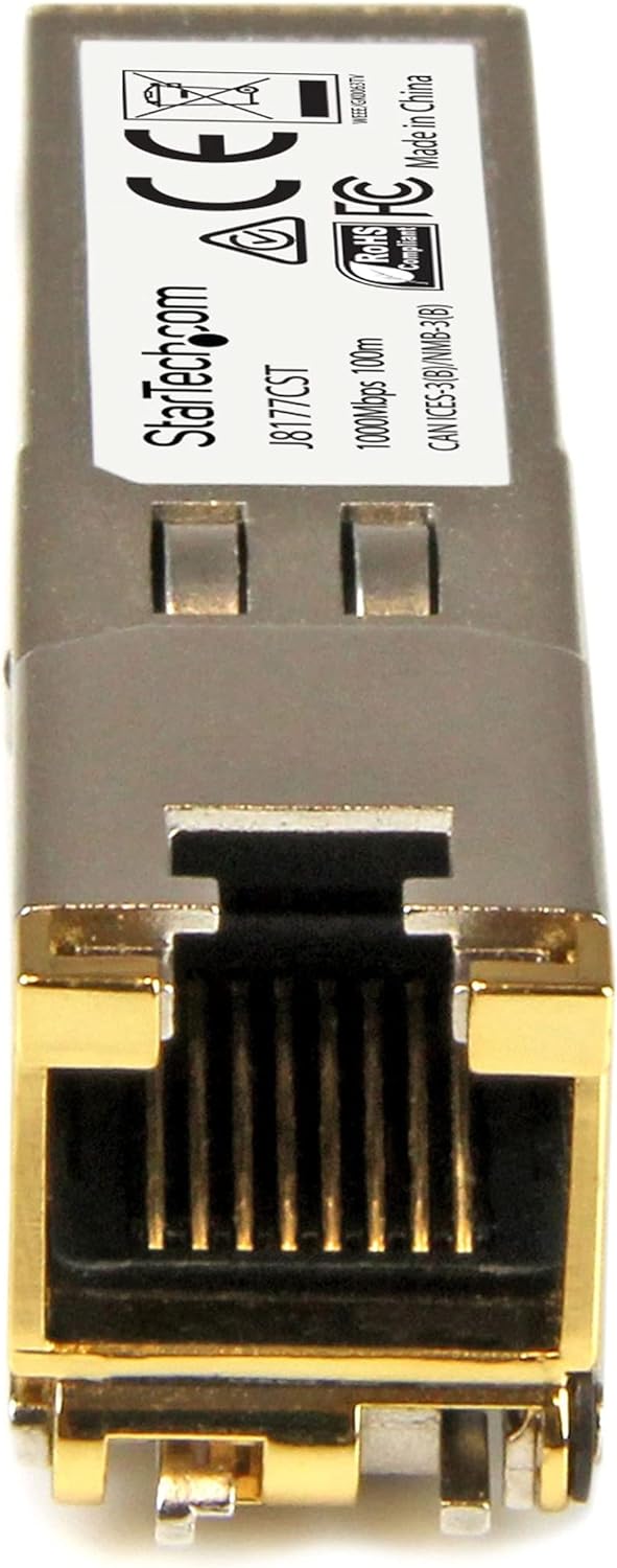 StarTech.com Gigabit RJ45 Kupfer SFP Transceiver Modul - HP J8177C kompatibel - 1000Base-T - Mini-GB