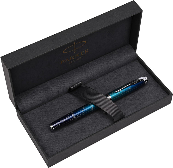 Parker Tintenroller IM Premium Special Edition Submerge | feine Spitze | schwarze Tinte | mit Presti