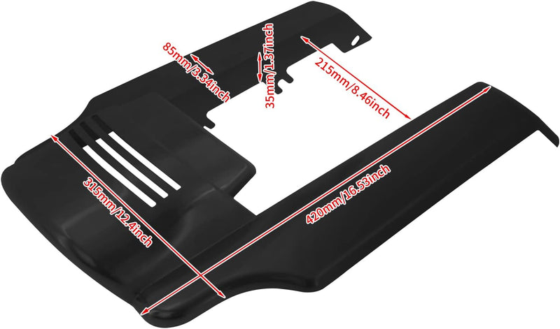 HDBUBALUS Motorrad-Kotflügelverlängerung, 12,7 cm, gedehnt, passend für Harley Touring Bike 2014–202