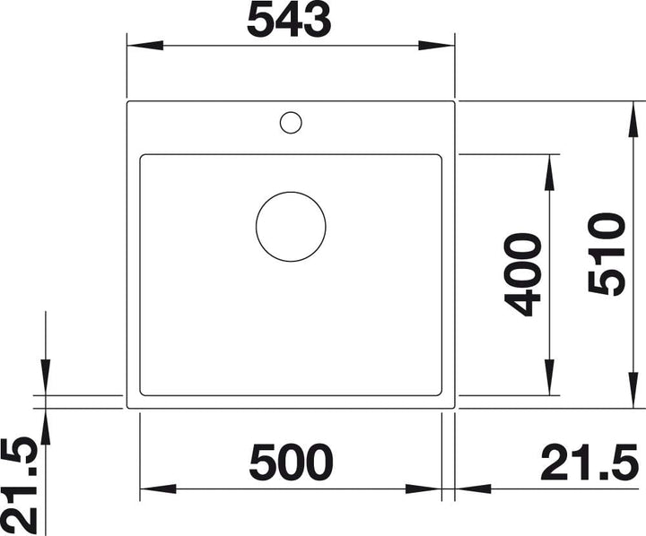 BLANCO SUBLINE 500-IF/A SteelFrame | SILGRANIT anthrazit | Einbauart: Einbau von Oben & Flächenbündi