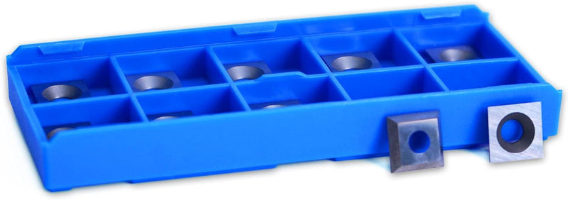 SpeTool 10pcs 12 MM x 12 MM x 2.2 MM Carbide Insert Replacement for Insert Router Bit