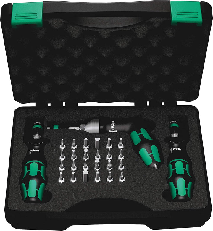 Wera 7440/41/42 Kraftform Drehmomentschraubendreher-Satz, 27-teilig, 05074739001 & 8100 SA 2 Zyklop