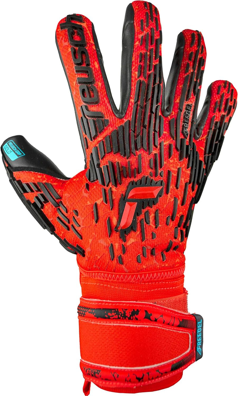 Reusch Unisex – Erwachsene Torwarthandschuhe Attrakt Freegel Gold Finger Support mit Hervorragendem