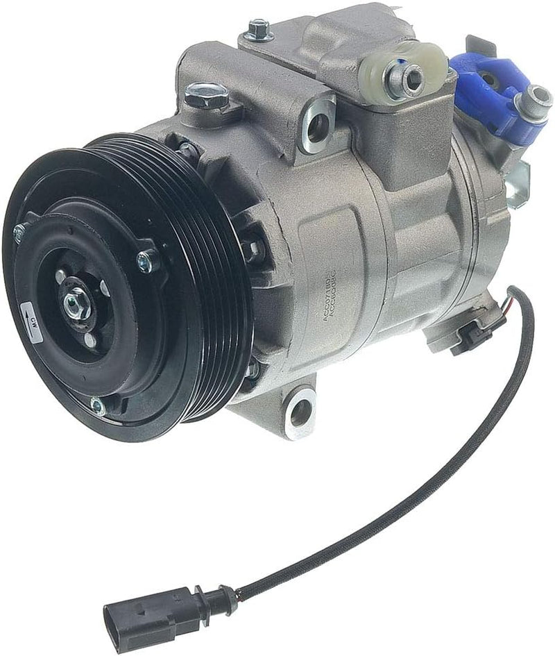 Frankberg Kompressor Klimaanlage Kompatibel mit Polo 6C1 6R1 1.4L 2009-2014 Polo 9N 1.2L-1.8L 2001-2