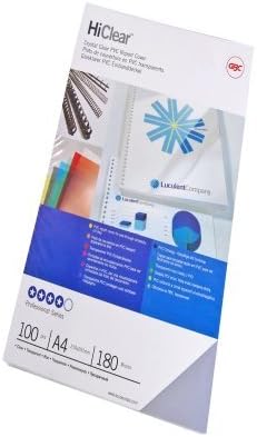 GBC HiClear Abdeckfolien (240 Mikrometer, A3, kristallklar) 100 Stück transparent, 240 Mikrometer, A