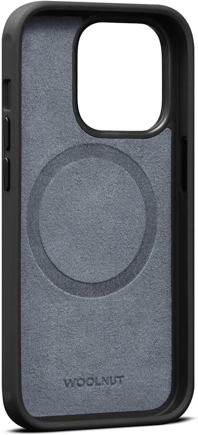 Woolnut Leder Hülle Case für iPhone 14 Pro - Grau iPhone 14 Pro Grau, iPhone 14 Pro Grau