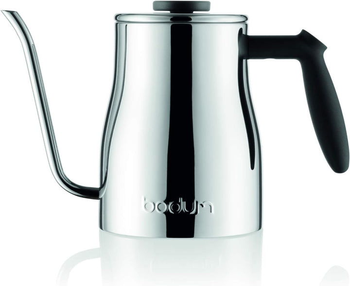 Bodum Bistro Wasserkocher mit Schwanenhals, Chrom, 963 ml 34 Ounce Chrome, 34 Ounce Chrome