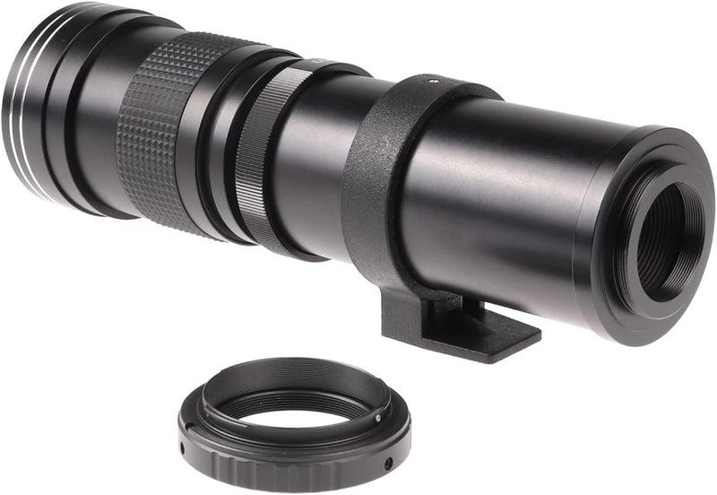 Hersmay 420-800 mm F/8.3-16 EF/EFS Teleobjektiv Zoomobjektiv Manueller Fokus Superteleobjektiv für C