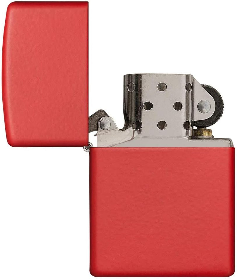 Zippo 233 Classic Feuerzeug, Red Matte, 13 x 5,6 x 2,8 cm, Red Matte