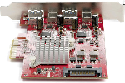 StarTech.com USB-C PCIe Karte mit 4 Ports - 10 Gbit/s USB PCI Express Erweiterungskarte mit 2 Contro