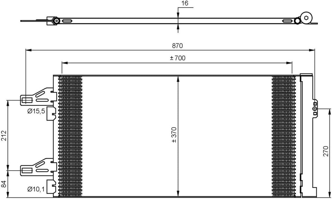 NRF 35895 Kondensator, Klimaanlage