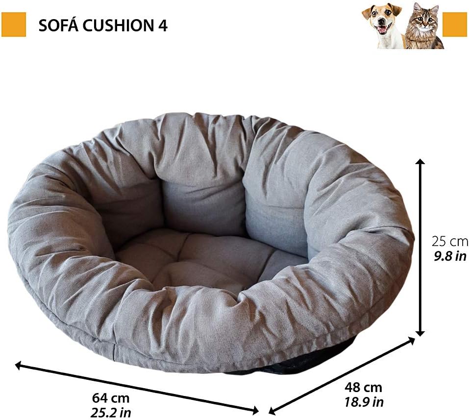 Ferplast Hundekissen, Hundebett und Katzenbett SOFA 'CUSHION 4 Kissen für Haustiere, gepolsterter Be