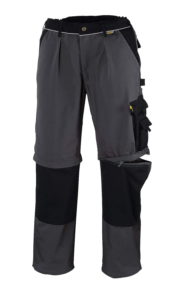 teXXor 2-in-1 Arbeitsbundhose Canvas 320 mit Cordura, 20-008357-29,Grau (Grey/Black) ,29 Grau (Grey/