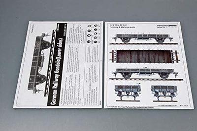 Trumpeter TRU01518 1518 Modellbausatz German Railway Gondola (Lower sides)