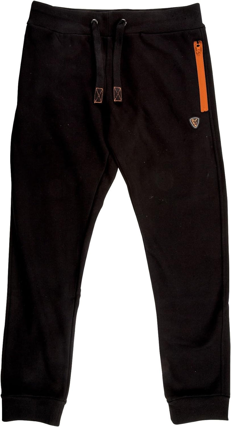 Fox Black/Orange Joggers Angelhose, Anglerhose, Hose für Angler, Angelhosen, Anglerhosen, Jogginghos