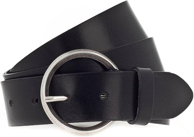 Vanzetti 35mm Full Leather Belt W95 Black